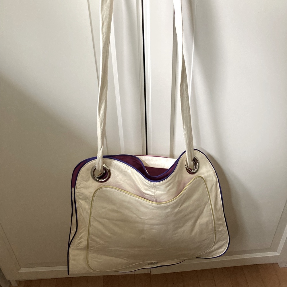 NWT KOOBA BAG. Cream very soft leather. 17H x 13W.